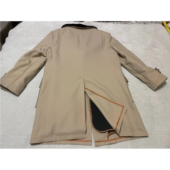 Vintage 70’s Sherpa Collar Tan Retro Coat - Men’s 42L - J.C. Penny Groovy - Picture 14 of 16